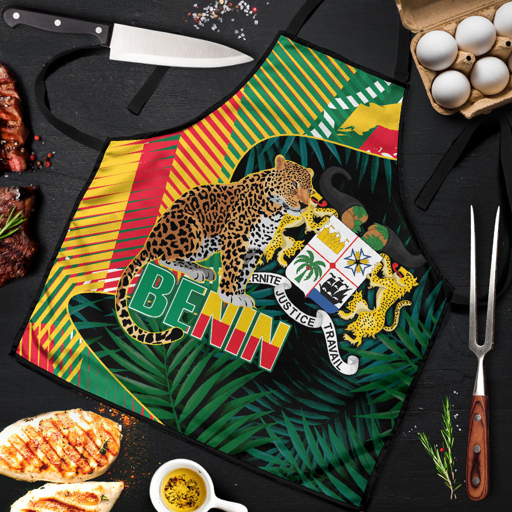 Benin Independence Day Apron Coat Of Arms Leopard Oil Palm Leaves