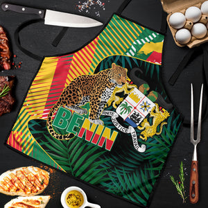 Benin Independence Day Apron Coat Of Arms Leopard Oil Palm Leaves