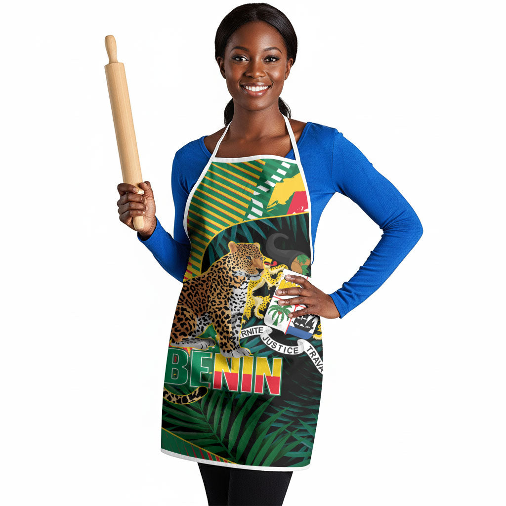 Benin Independence Day Apron Coat Of Arms Leopard Oil Palm Leaves