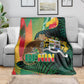 Benin Independence Day Blanket Coat Of Arms Leopard Oil Palm Leaves