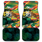 Personalized Benin Independence Day Car Mats Coat Of Arms Leopard Oil Palm Leaves