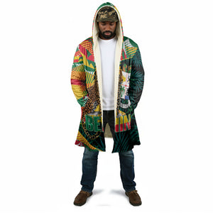 Personalized Benin Independence Day Cloak Coat Of Arms Leopard Oil Palm Leaves