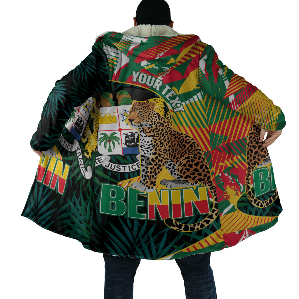 Personalized Benin Independence Day Cloak Coat Of Arms Leopard Oil Palm Leaves