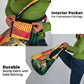 Benin Independence Day Grocery Bag Coat Of Arms Leopard Oil Palm Leaves