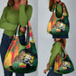 Benin Independence Day Grocery Bag Coat Of Arms Leopard Oil Palm Leaves