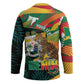 Personalized Benin Independence Day Hockey Jersey Coat Of Arms Leopard Oil Palm Leaves