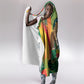 Benin Independence Day Hooded Blanket Coat Of Arms Leopard Oil Palm Leaves