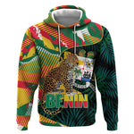 Personalized Benin Independence Day Hoodie Coat Of Arms Leopard Oil Palm Leaves