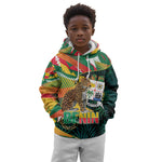 Personalized Benin Independence Day Kid Hoodie Coat Of Arms Leopard Oil Palm Leaves