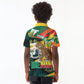 Personalized Benin Independence Day Kid Polo Shirt Coat Of Arms Leopard Oil Palm Leaves