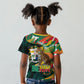 Personalized Benin Independence Day Kid T shirt Coat Of Arms Leopard Oil Palm Leaves