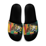 Benin Independence Day Slide Sandals Coat Of Arms Leopard Oil Palm Leaves