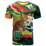 Personalized Benin Independence Day T shirt Coat Of Arms Leopard Oil Palm Leaves