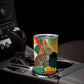 Personalized Benin Independence Day Tumbler Cup Coat Of Arms Leopard Oil Palm Leaves