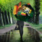 Benin Independence Day Umbrella Coat Of Arms Leopard Oil Palm Leaves