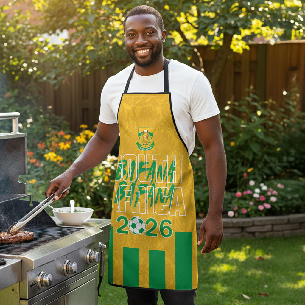 South Africa Soccer 2026 Apron Bafana Bafana Kaofela Protea Yellow