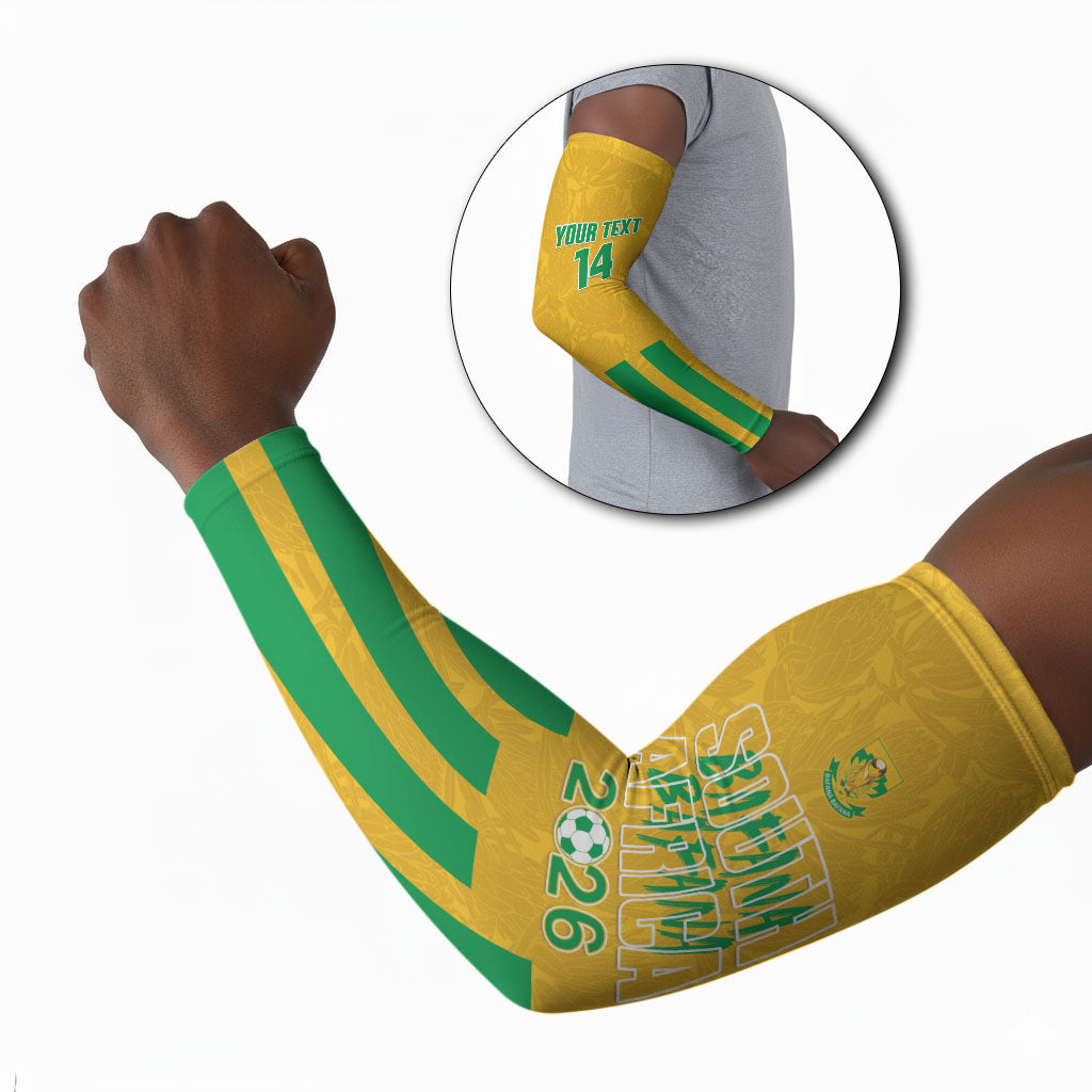 South Africa Soccer 2026 Custom Arm Sleeves Bafana Bafana Kaofela Protea Yellow