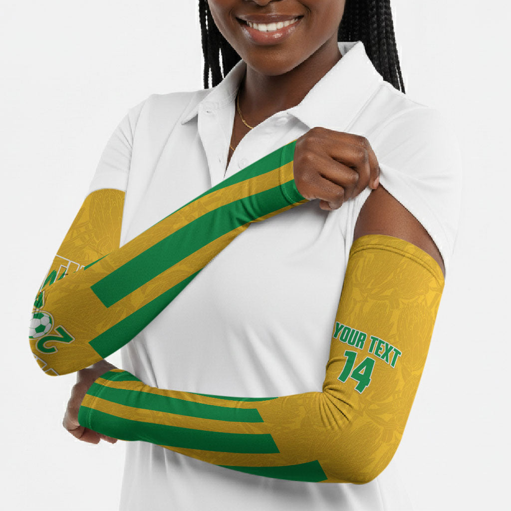 South Africa Soccer 2026 Custom Arm Sleeves Bafana Bafana Kaofela Protea Yellow