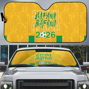 South Africa Soccer 2026 Auto Sun Shade Bafana Bafana Kaofela Protea Yellow