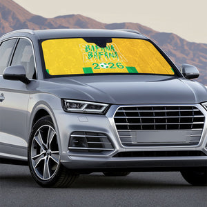 South Africa Soccer 2026 Auto Sun Shade Bafana Bafana Kaofela Protea Yellow