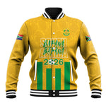 South Africa Soccer 2026 Custom Baseball Jacket Bafana Bafana Kaofela Protea Yellow