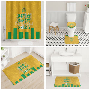 South Africa Soccer 2026 Bathroom Set Bafana Bafana Kaofela Protea Yellow