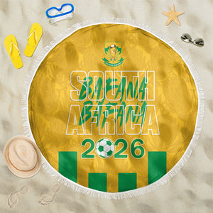 South Africa Soccer 2026 Beach Blanket Bafana Bafana Kaofela Protea Yellow