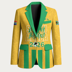 South Africa Soccer 2026 Custom Blazer Bafana Bafana Kaofela Protea Yellow