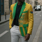 South Africa Soccer 2026 Custom Blazer Bafana Bafana Kaofela Protea Yellow