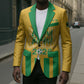 South Africa Soccer 2026 Custom Blazer Bafana Bafana Kaofela Protea Yellow