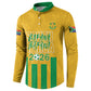 South Africa Soccer 2026 Custom Button Sweatshirt Bafana Bafana Kaofela Protea Yellow