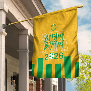 South Africa Soccer 2026 Garden Flag Bafana Bafana Kaofela Protea Yellow
