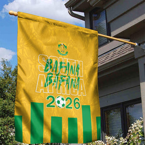 South Africa Soccer 2026 Garden Flag Bafana Bafana Kaofela Protea Yellow