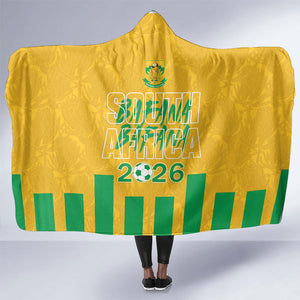 South Africa Soccer 2026 Hooded Blanket Bafana Bafana Kaofela Protea Yellow