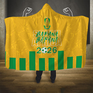South Africa Soccer 2026 Hooded Blanket Bafana Bafana Kaofela Protea Yellow