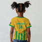 South Africa Soccer 2026 Custom Kid T shirt Bafana Bafana Kaofela Protea Yellow