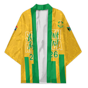 South Africa Soccer 2026 Custom Kimono Bafana Bafana Kaofela Protea Yellow