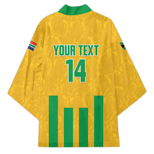 South Africa Soccer 2026 Custom Kimono Bafana Bafana Kaofela Protea Yellow