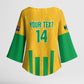 South Africa Soccer 2026 Custom Kimono Sleeve Blouse Bafana Bafana Kaofela Protea Yellow
