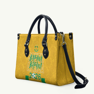 South Africa Soccer 2026 Leather Bag Bafana Bafana Kaofela Protea Yellow
