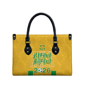 South Africa Soccer 2026 Leather Bag Bafana Bafana Kaofela Protea Yellow