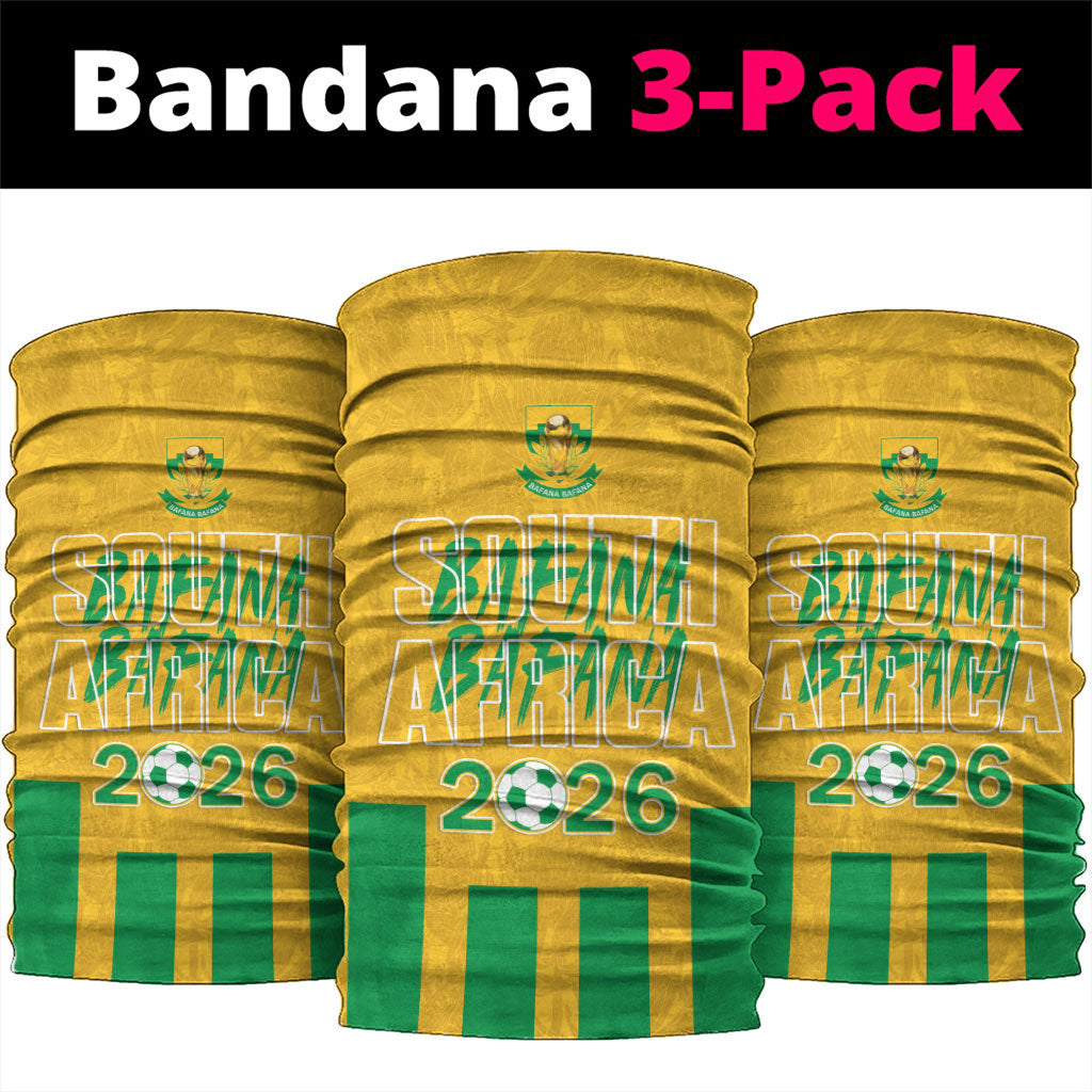 South Africa Soccer 2026 Neck Gaiter Bafana Bafana Kaofela Protea Yellow