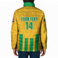 South Africa Soccer 2026 Custom Padded Jacket Bafana Bafana Kaofela Protea Yellow