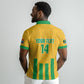 South Africa Soccer 2026 Custom Polo Shirt Bafana Bafana Kaofela Protea Yellow LT14
