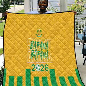 South Africa Soccer 2026 Quilt Bafana Bafana Kaofela Protea Yellow