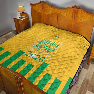 South Africa Soccer 2026 Quilt Bafana Bafana Kaofela Protea Yellow