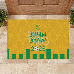 South Africa Soccer 2026 Rubber Doormat Bafana Bafana Kaofela Protea Yellow