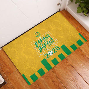 South Africa Soccer 2026 Rubber Doormat Bafana Bafana Kaofela Protea Yellow