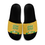 South Africa Soccer 2026 Slide Sandals Bafana Bafana Kaofela Protea Yellow