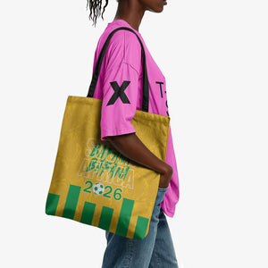 South Africa Soccer 2026 Tote Bag Bafana Bafana Kaofela Protea Yellow